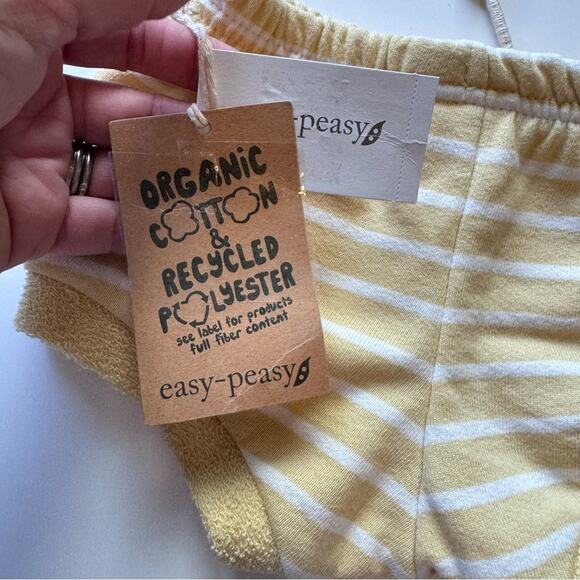 Easy Peasy Newborn Baby Organic Bloomer Shorts 6-9 months Lot of 3 Soft Comfort - Picture 4 of 11